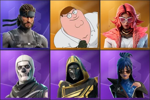 Solid Snake, Peter Griffin, Valeria, Skull Trooper, Blitz Knight, Hope