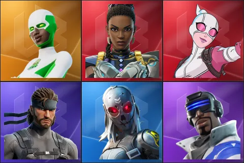 Backlash, Shuri, Gwenpool, Solid Snake, Zadie, Blue Striker