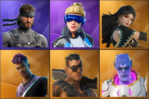 Solid Snake, Neo Versa, Era, Fade, Joey, Kymera