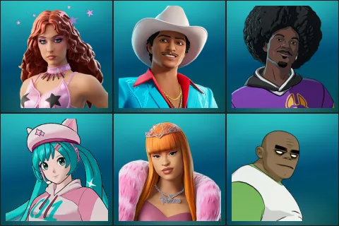 Chappell Roan, Die With A Smile Bruno, LBC '93 Dogg, Neko Hatsune Miku, Rap Princess Ice Spice, Russel
