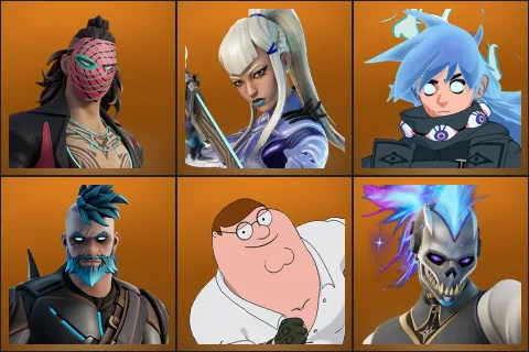Kado Thorne, Mizuki, Nezumi, Omegarok, Peter Griffin, Renzo the Destroyer