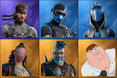 Solid Snake, Fixer, Sultura, Kado Thorne, Omegarok, Peter Griffin