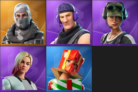Havoc, Sub Commander, Trailblazer, Jackie, Holiday Boxy