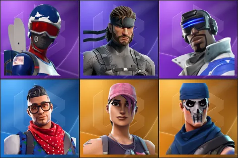 Mogul Master (USA), Solid Snake, Blue Striker, Prodigy, Rose Team Leader, Warpaint