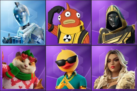 Glacial Dummy, Blinky Fishstick, Blitz Knight, Cheeks, Cluster, Dylan