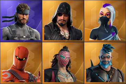 Solid Snake, Blackheart, Catalyst, Hybrid, Kado Thorne, Omegarok