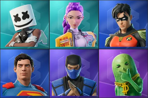 Marsha, Rumi (HUNTR/X), Robin, Superman, Sub-Zero (MK3), Big Dill