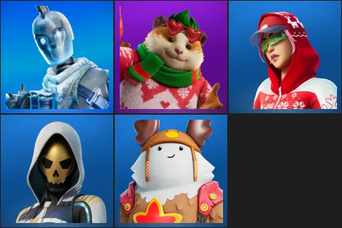 Glacial Dummy, Cheeks, Arctic Adeline, Gold Blooded Ace, Sled Ready Guff