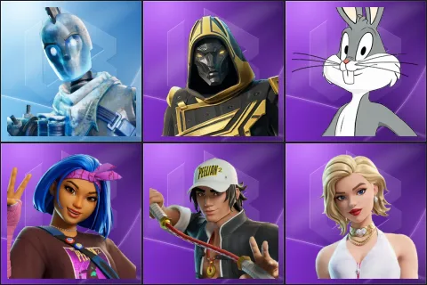 Glacial Dummy, Blitz Knight, Bugs Bunny, Carina, Carter Wu, Cat Holloway
