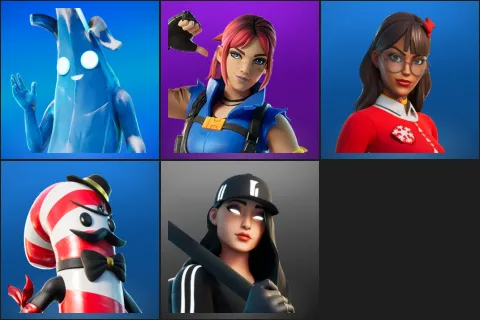 Polar Peely, Explorer Emilie, Krisabelle, Mr. Dappermint, Ruby Shadows