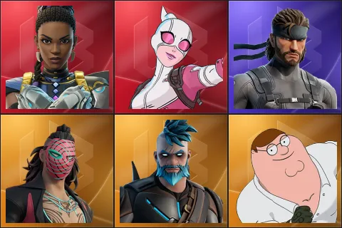 Shuri, Gwenpool, Solid Snake, Kado Thorne, Omegarok, Peter Griffin