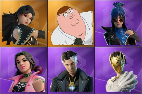 Era, Peter Griffin, Hope, Mariposa, Montague, Nisha