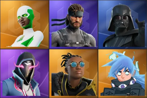 Backlash, Solid Snake, Darth Vader, Xander, Malik, Nezumi
