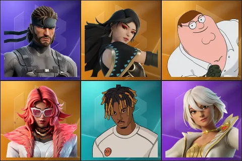 Solid Snake, Era, Peter Griffin, Valeria, Slayer Juice WRLD, Aphrodite