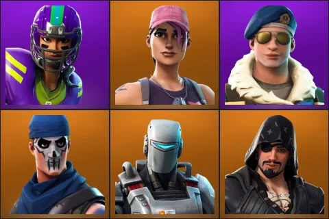 Blitz, Rose Team Leader, Royale Bomber, Warpaint, A.I.M., Blackheart