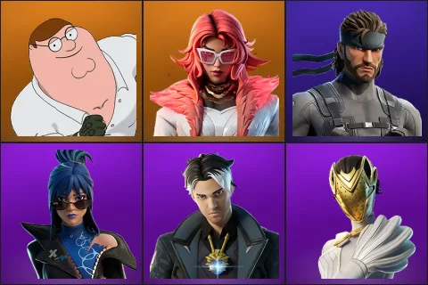 Peter Griffin, Valeria, Solid Snake, Hope, Montague, Nisha
