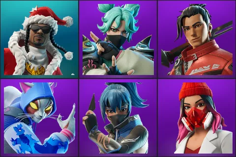 Santa Dogg, Jade, Kendo, Nyanja, Shadow Blade Hope, Yulejacket