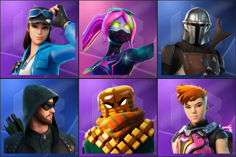 Cloud Striker, Galaxia, Mandalorian, Green Arrow, Mancake, Reese