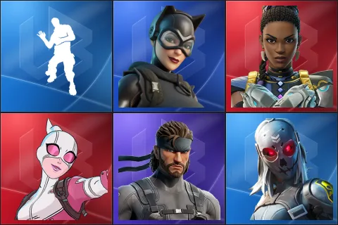 Laugh It Up, Catwoman Zero, Shuri, Gwenpool, Solid Snake, Zadie