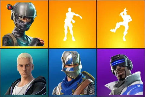 Elite Agent, Floss, Take The L, Slim Shady, Blue Squire, Blue Striker