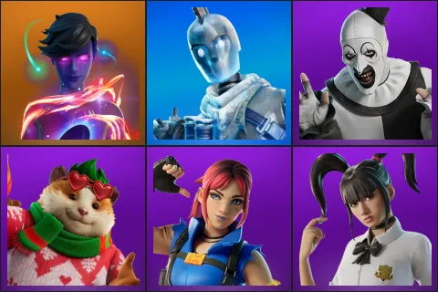Galaxy Grappler, Glacial Dummy, Art the Clown, Cheeks, Explorer Emilie, Yuki Yubari