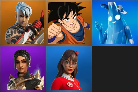 Ronin, Son Goku, Polar Peely, Shanta, Krisabelle