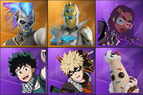Renzo the Destroyer, Spectra Knight, Imani, Izuku Midoriya, Katsuki Bakugo, Lil Split