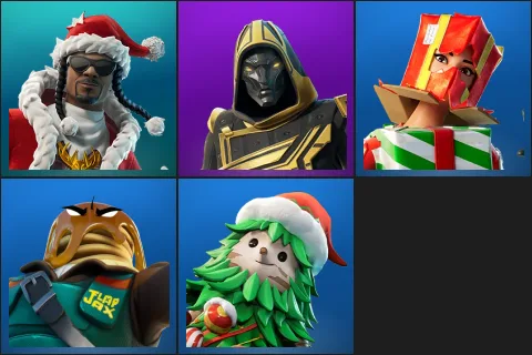 Santa Dogg, Blitz Knight, Holiday Boxy, Major Mancake, Winterfest Bushranger