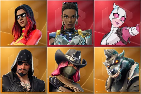 Joltara, Shuri, Gwenpool, Blackheart, Calamity, Dire