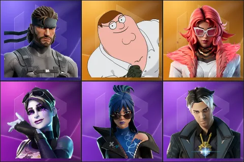 Solid Snake, Peter Griffin, Valeria, Dark Bomber, Hope, Montague