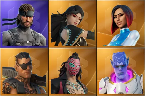 Solid Snake, Era, Firebrand, Joey, Kado Thorne, Kymera