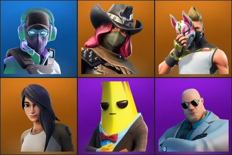 Breakpoint, Calamity, Drift, Gear Specialist Maya, Agent Peely, Brutus
