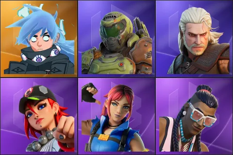 Nezumi, Doom Slayer, Geralt of Rivia, Dusty, Explorer Emilie, Massai