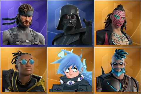 Solid Snake, Darth Vader, Kado Thorne, Malik, Nezumi, Omegarok