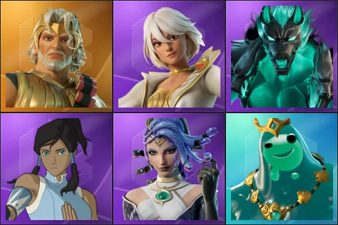 Zeus, Aphrodite, Cerberus, Korra, Medusa, Poseidon