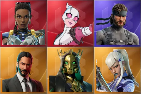 Shuri, Gwenpool, Solid Snake, John Wick, Hades, Mizuki