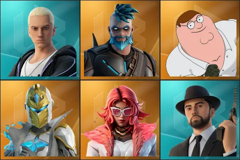 Slim Shady, Omegarok, Peter Griffin, Spectra Knight, Valeria, Marshall Never More
