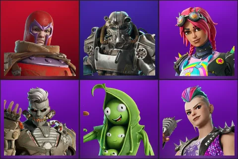 Wastelander Magneto, T-60 Power Armor, Brite Raider, Megalo Don, Peabody, Ringmaster Scarr