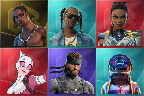 Travis Scott, Snoop Dogg, Shuri, Gwenpool, Solid Snake, Astro Jack