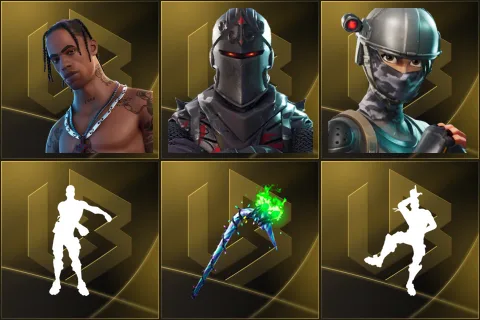 Travis Scott, Black Knight, Elite Agent, Floss, Merry Mint Axe, Take The L