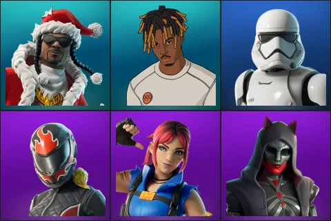 Santa Dogg, Slayer Juice WRLD, First Order Stormtrooper, Burnoff, Explorer Emilie, Felina