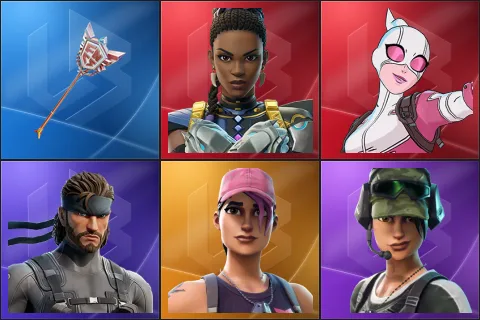 The Axe of Champions 2.0, Shuri, Gwenpool, Solid Snake, Rose Team Leader, Trailblazer