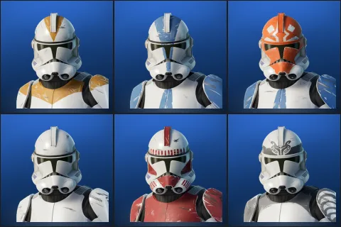 212th Battalion Trooper, 501st Trooper, Ahsoka's Clone Trooper, Clone Trooper, Coruscant Guard, Wolf Pack Trooper