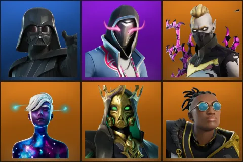 Darth Vader, Xander, Driftwalker, Galaxy Scout, Hades, Malik