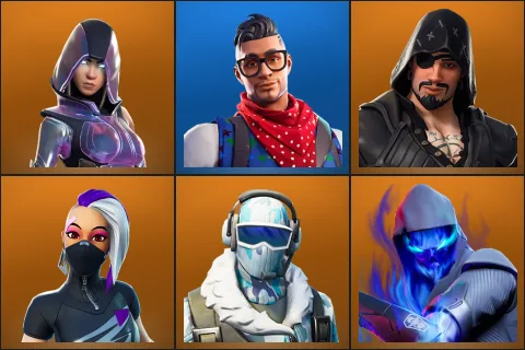 Glow, Prodigy, Blackheart, Catalyst, Frostbite, Fusion