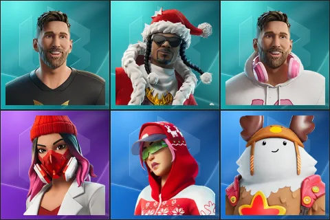 Lionel Messi, Santa Dogg, Streetwear Spark Messi, Yulejacket, Arctic Adeline, Sled Ready Guff