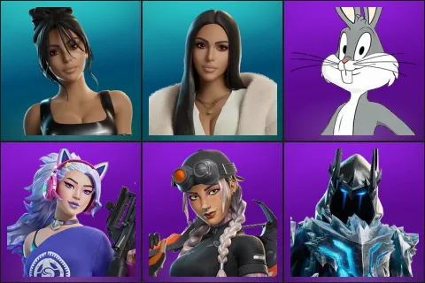 Iconic Kim Kardashian, Kim Kardashian, Bugs Bunny, Dasha, Elite Jules, Exalted Ice King