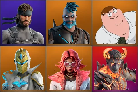Solid Snake, Omegarok, Peter Griffin, Spectra Knight, Valeria, Heartbreak Ranger