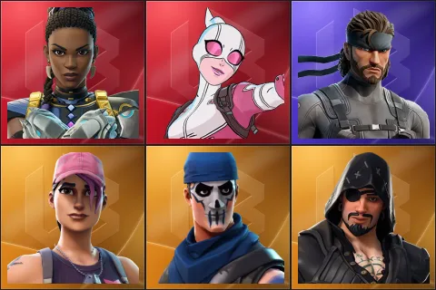 Shuri, Gwenpool, Solid Snake, Rose Team Leader, Warpaint, Blackheart