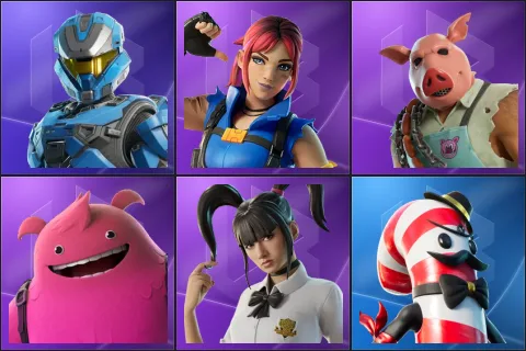 UNSC Spartan, Explorer Emilie, Pig the Butcher, Yeddy, Yuki Yubari, Mr. Dappermint